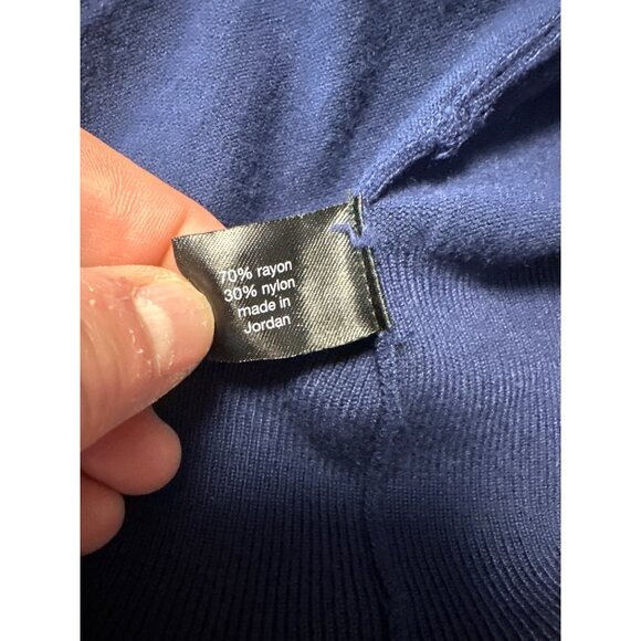 Lane Bryant Womens Navy Blue V-Neck Sweater Long Sleeve Lightweight Sz 18/20 - Picture 6 of 8